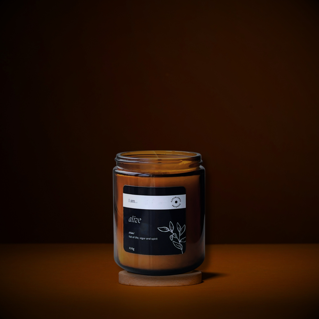 ‘I Am’.. Alive: Casablanca Sunrise Scented Candle