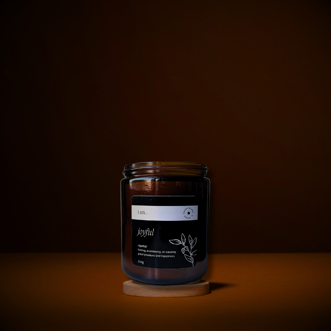 ‘I AM’… Joyful: Peony Blush & Suede Scented Candle