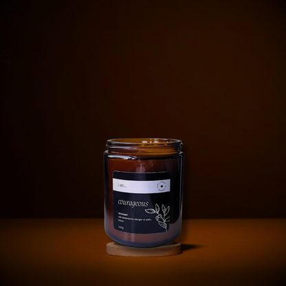 ‘I Am’.. Courageous: Dark Honey & Jasmine Scented Candle