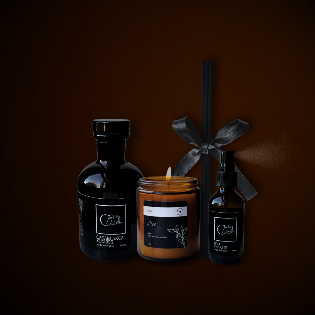 Casablanca Sunrise Scented Candle, Diffuser and Spray Set